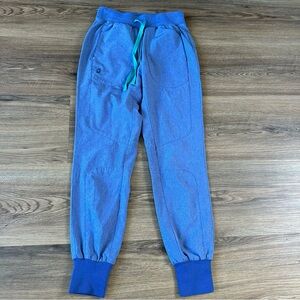 Figs Womens Callao Jogger‎ Scrub Bottoms Pants Big Sky Blue FION EAC Utility XXS